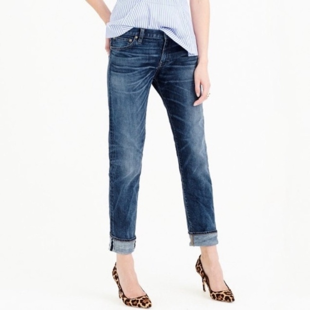 J Crew Broken in Boyfriend Jeans